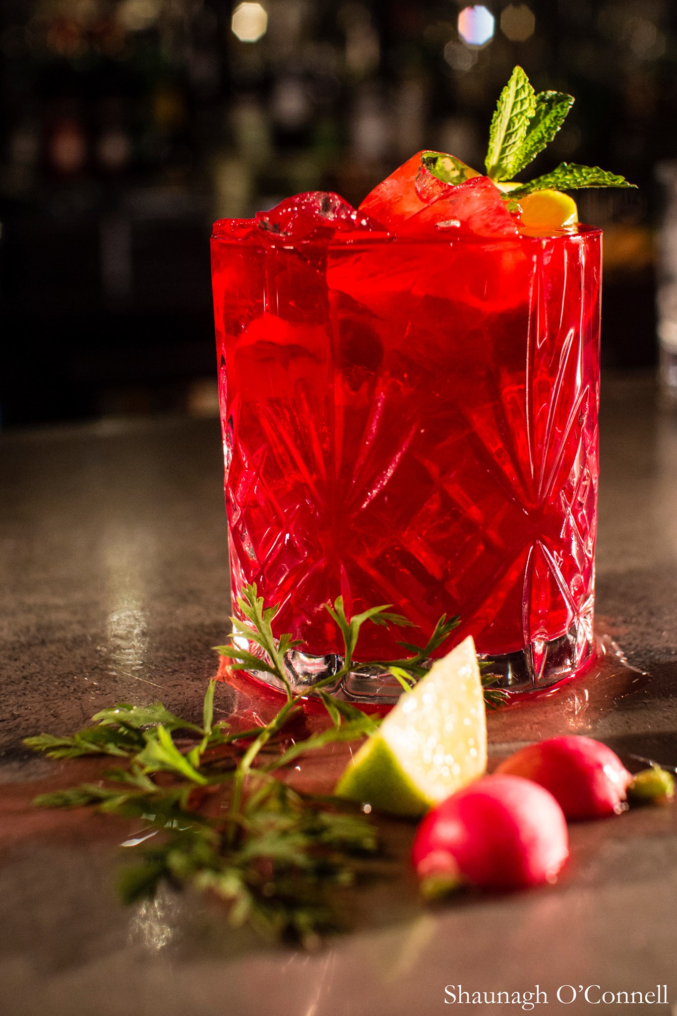 Red Cocktail Photography