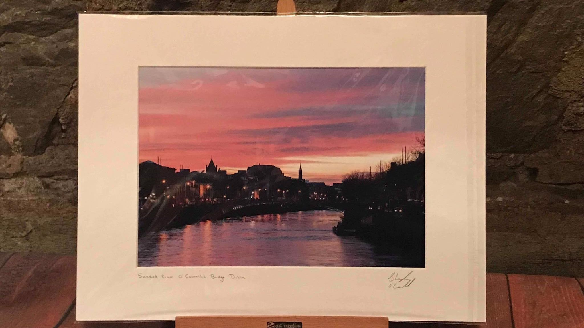 Sunset from O'Connell's Bridge Dublin
